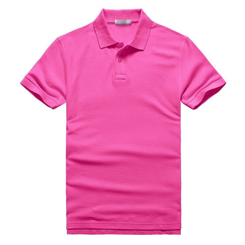 玫紅色POLO衫