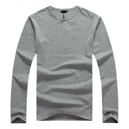 純棉空白長袖圓領T恤訂制