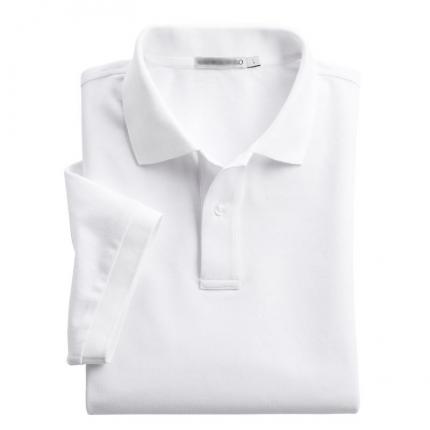 白色夏裝商務polo衫