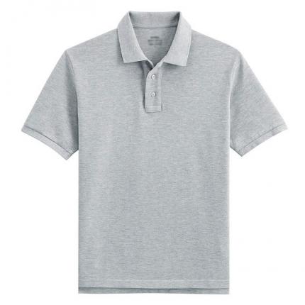 花灰色空白男裝商務有領(lǐng)T恤衫