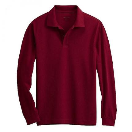 【定制】翻領(lǐng)長袖POLO衫訂做加工 保羅服裝提供